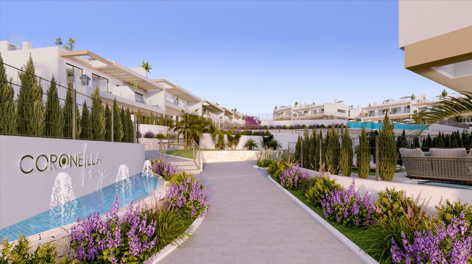 Coronella Living – vizualizace: vstup do areálu