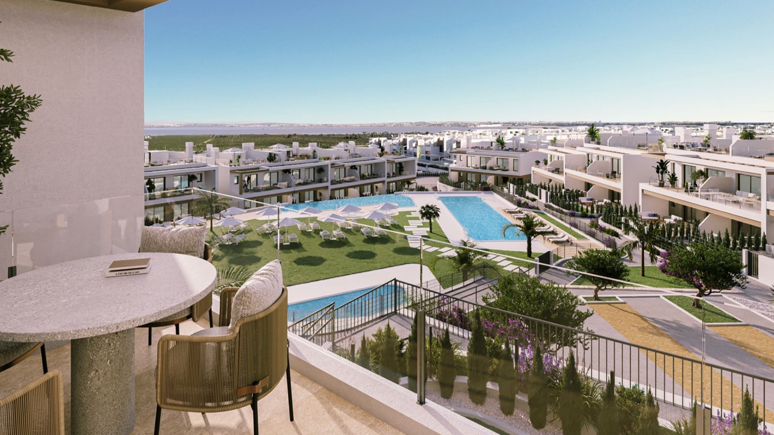 Coronella Living – vizualizace: výhled z balkonu